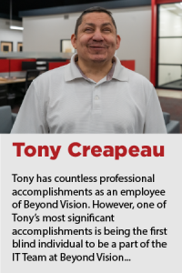 Tony Creapeau's employee feature. Click here to read.